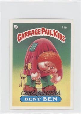 1986 Topps Garbage Pail Kids Series 2 - [Base] - UK Minis #71b - Bent Ben