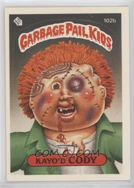 1986 Topps Garbage Pail Kids Series 3 - [Base] #102b.2 - Kayo'd Cody (Two Star Back)