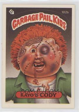 1986 Topps Garbage Pail Kids Series 3 - [Base] #102b.2 - Kayo'd Cody (Two Star Back)