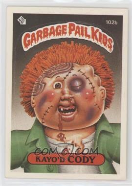 1986 Topps Garbage Pail Kids Series 3 - [Base] #102b.2 - Kayo'd Cody (Two Star Back)