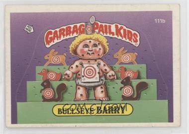 1986 Topps Garbage Pail Kids Series 3 - [Base] #111b.2 - Bullseye Barry (Two Star Back)