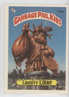 1986 Topps Garbage Pail Kids Series 3 - [Base] #113b.2 - Liberty Libby (Two Star Back, Barber)