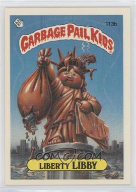 1986 Topps Garbage Pail Kids Series 3 - [Base] #113b.2 - Liberty Libby (Two Star Back, Barber)