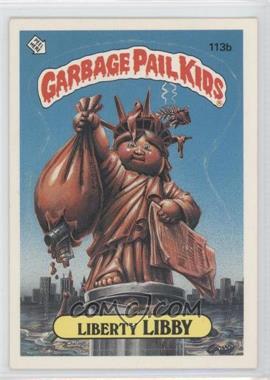 1986 Topps Garbage Pail Kids Series 3 - [Base] #113b.2 - Liberty Libby (Two Star Back, Barber)