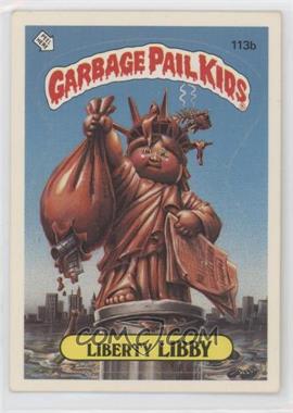 1986 Topps Garbage Pail Kids Series 3 - [Base] #113b.2 - Liberty Libby (Two Star Back, Barber)