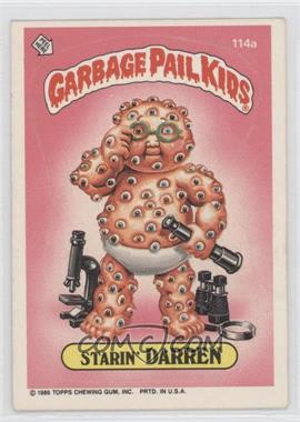 1986 Topps Garbage Pail Kids Series 3 - [Base] #114a.1 - Starin' Darren (One Star Back)