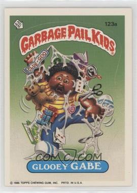 1986 Topps Garbage Pail Kids Series 3 - [Base] #123a.1 - Glooey Gabe (Copyright on Front)