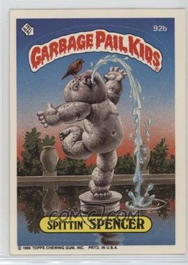 1986 Topps Garbage Pail Kids Series 3 - [Base] #92b.1 - Spittin' Spencer (Copyright on Front)