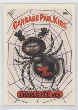 1986 Topps Garbage Pail Kids Series 3 - [Base] #98a.1 - Charlotte Web (One Star Back)