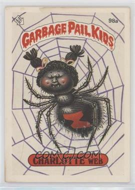 1986 Topps Garbage Pail Kids Series 3 - [Base] #98a.1 - Charlotte Web (One Star Back)