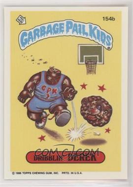 1986 Topps Garbage Pail Kids Series 4 - [Base] #154b - Dribblin' Derek