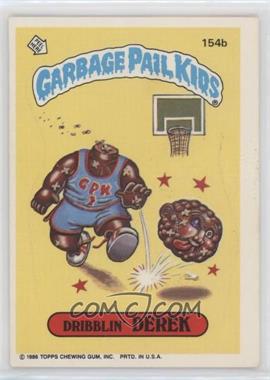 1986 Topps Garbage Pail Kids Series 4 - [Base] #154b - Dribblin' Derek