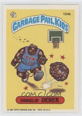 1986 Topps Garbage Pail Kids Series 4 - [Base] #154b - Dribblin' Derek