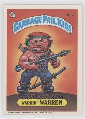 1986 Topps Garbage Pail Kids Series 4 - [Base] #156a - Warrin' Warren