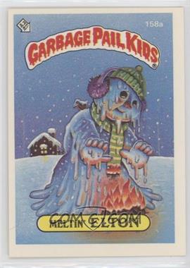1986 Topps Garbage Pail Kids Series 4 - [Base] #158a.4 - Meltin' Elton (Eyelash Error, One Star Back) [EX to NM]