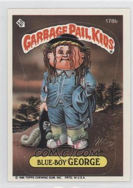 1986 Topps Garbage Pail Kids Series 5 - [Base] #178b.3 - Blue-boy George (faucet puzzle back)