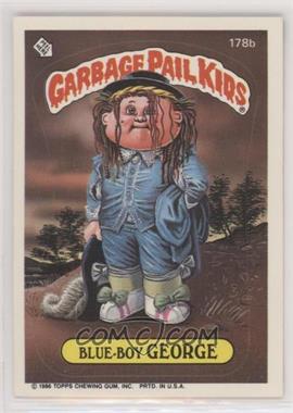 1986 Topps Garbage Pail Kids Series 5 - [Base] #178b.3 - Blue-boy George (faucet puzzle back)
