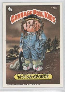 1986 Topps Garbage Pail Kids Series 5 - [Base] #178b.3 - Blue-boy George (faucet puzzle back)