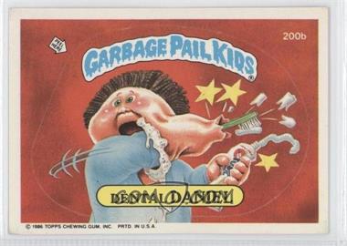 1986 Topps Garbage Pail Kids Series 5 - [Base] #200b.2 - Dental Daniel (Two Star Back)
