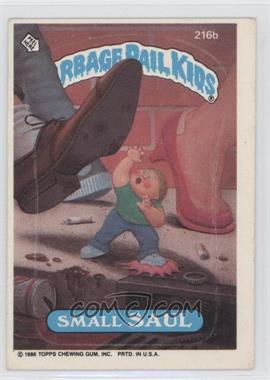 1986 Topps Garbage Pail Kids Series 6 - [Base] #216b - Small Saul