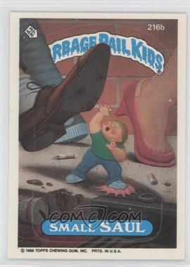 1986 Topps Garbage Pail Kids Series 6 - [Base] #216b - Small Saul