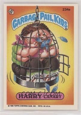 1986 Topps Garbage Pail Kids Series 6 - [Base] #234a - Harry Canary