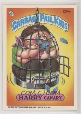 1986 Topps Garbage Pail Kids Series 6 - [Base] #234a - Harry Canary