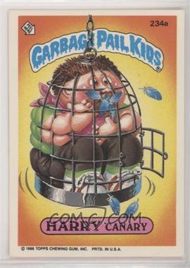 1986 Topps Garbage Pail Kids Series 6 - [Base] #234a - Harry Canary