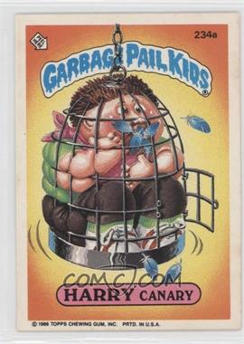 1986 Topps Garbage Pail Kids Series 6 - [Base] #234a - Harry Canary