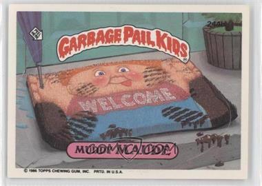 1986 Topps Garbage Pail Kids Series 6 - [Base] #244b - Muddy Maude