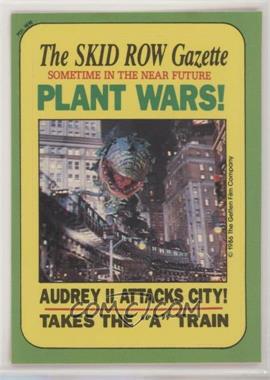 1986 Topps Little Shop of Horrors Stickers - [Base] #2.1 - The Skid Row Gazette (One Star Back)