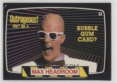 1986 Topps Max Headroom Stickers - [Base] #10 - Max Headroom
