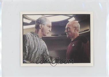 1987 Panini Star Trek The Next Generation Stickers - [Base] - German Red Back #142 - Jean-Luc Picard