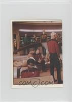 Geordi LaForge, Commander William Riker, Tasha Yar, Jean-Luc Picard