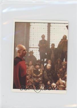 1987 Panini Star Trek The Next Generation Stickers - [Base] #28 - Picard with trial crowd (left half)