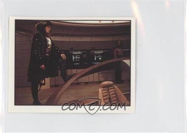 1987 Panini Star Trek The Next Generation Stickers - [Base] #8 - Q on bridge in ancient clothes, Worf in background