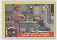 Alf, you can't dry dishes by putting them in the toaster