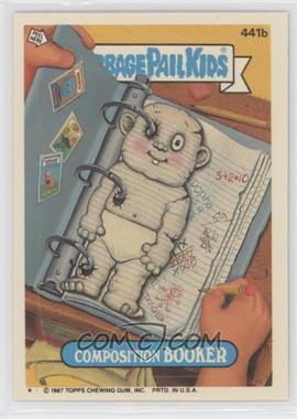 1987 Topps Garbage Pail Kids Series 11 - [Base] #441b.1 - Composition Booker (One Star)