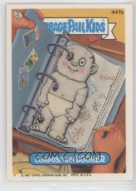 1987 Topps Garbage Pail Kids Series 11 - [Base] #441b.1 - Composition Booker (One Star)