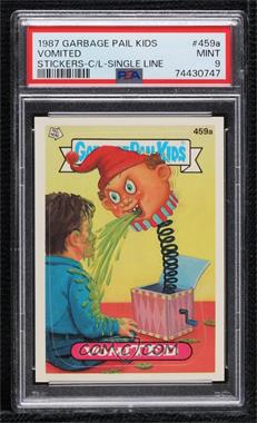 1987 Topps Garbage Pail Kids Series 11 - [Base] #459a.1 - VomiTED (One Star Back) [PSA 9 MINT]