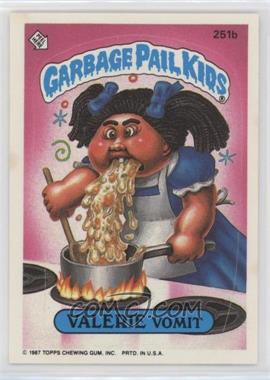 1987 Topps Garbage Pail Kids Series 7 - [Base] #251b - Valerie Vomit