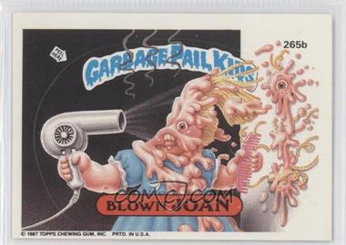 1987 Topps Garbage Pail Kids Series 7 - [Base] #265b.2 - Blown Joan (IDS Puzzle)