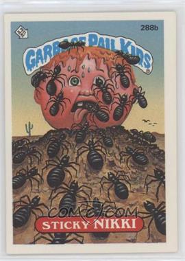 1987 Topps Garbage Pail Kids Series 7 - [Base] #288b.2 - Sticky Nikki (two star back)