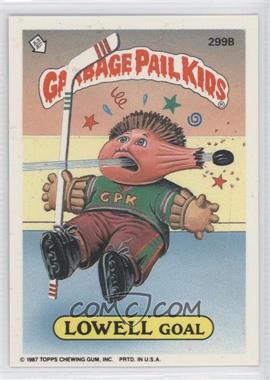 1987 Topps Garbage Pail Kids Series 8 - [Base] #299b - Lowell Goal