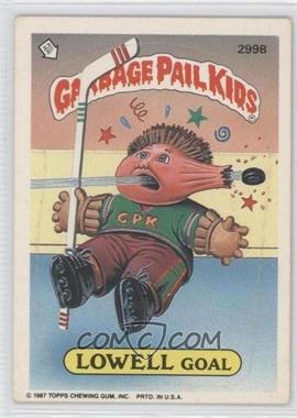 1987 Topps Garbage Pail Kids Series 8 - [Base] #299b - Lowell Goal