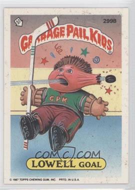 1987 Topps Garbage Pail Kids Series 8 - [Base] #299b - Lowell Goal