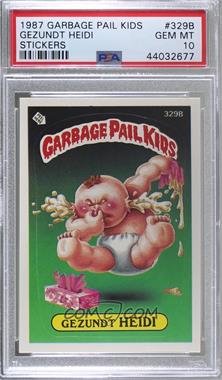 1987 Topps Garbage Pail Kids Series 8 - [Base] #329b.2 - Gezundt Heidi (Two Star Back) [PSA 10 GEM MT]