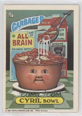 1987 Topps Garbage Pail Kids Series 9 - [Base] #345a - Cyril Bowl