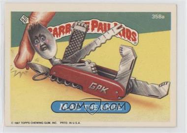 1987 Topps Garbage Pail Kids Series 9 - [Base] #358a - Mac The Knife