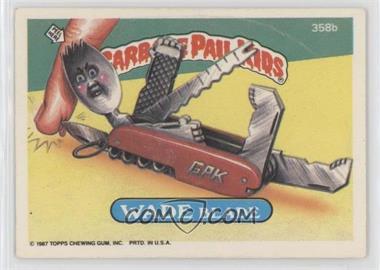 1987 Topps Garbage Pail Kids Series 9 - [Base] #358b - Wade Blade